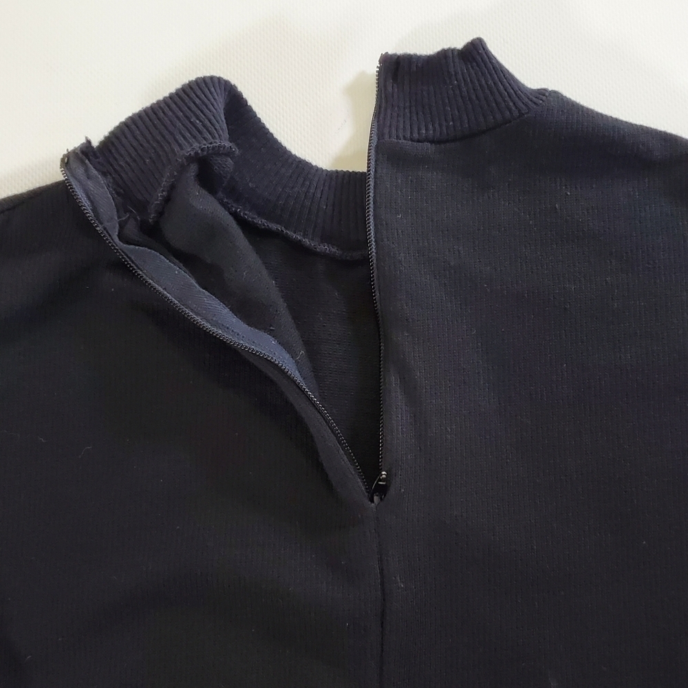2277 * Beeline Sleeveless High Neck Top Black Size M Vintage 60s 70s - Picture 4 of 6